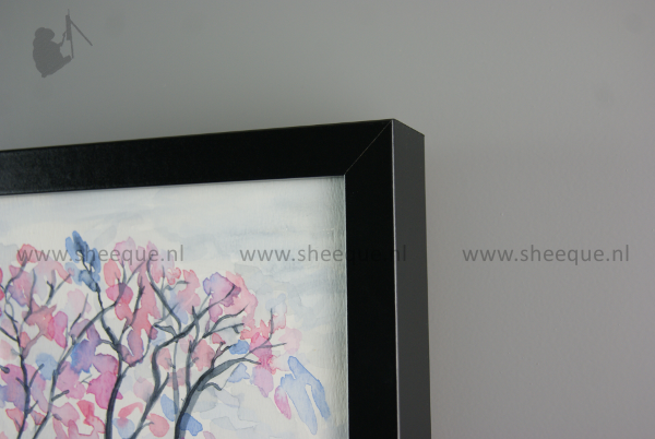 aquarel schilderij kersenboom 